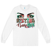 White resting nurse face Long Sleeve Tee - RanaPortraitStore