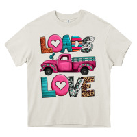Cream loads of love valentine's day truck Heavy Core Tee - Jasminsmagicworld