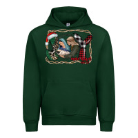 Forest Green joy Christmas Urban Hoodie - CowhideDigitalArt