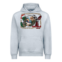 Heather Grey joy Christmas Urban Hoodie - CowhideDigitalArt