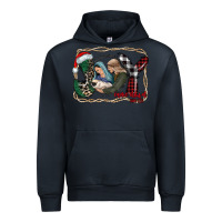 Navy joy Christmas Urban Hoodie - CowhideDigitalArt