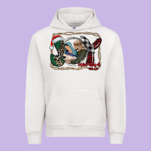 Joy Christmas Urban Hoodie Designed By Cowhidedigitalart