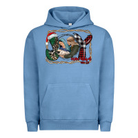 Pigment Pebble Blue joy Christmas Urban Hoodie - CowhideDigitalArt