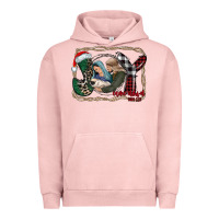 Pigment Salmon joy Christmas Urban Hoodie - CowhideDigitalArt
