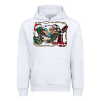 White joy Christmas Urban Hoodie - CowhideDigitalArt