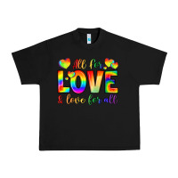 Black all for love and love for love Urban Heavy Tee - LillyAllenDesigns