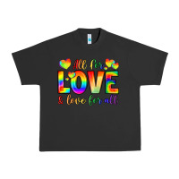 Pigment Black all for love and love for love Urban Heavy Tee - LillyAllenDesigns