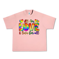 Salmon all for love and love for love Urban Heavy Tee - LillyAllenDesigns