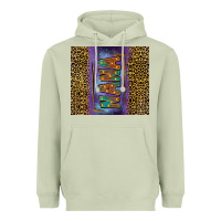 Matcha Leopard nana Heavyweight Hoodie - FaDigitalArtStudio