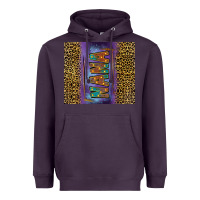 Plum Leopard nana Heavyweight Hoodie - FaDigitalArtStudio