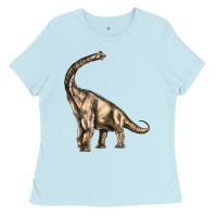 Baby Blue Brachiosaurus Ladies Tee - LillyAllenDesigns