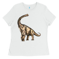White Brachiosaurus Ladies Tee - LillyAllenDesigns