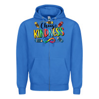 True Royal Chose Kindness Autism Zipper Hoodie - CowGirlArtShop