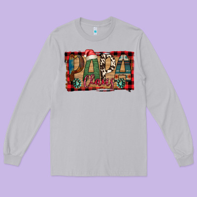 Papa Claus Long Sleeve Tee Designed By Bettercallsaul