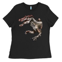 Black Spinosaurus Face Ladies Tee - LillyAllenDesigns