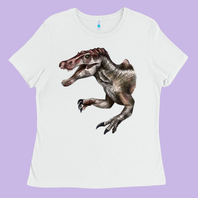 Spinosaurus Face Ladies Tee Designed By Lillyallendesigns