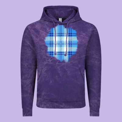 Winter Tartan Patch Vintage Hoodie Designed By Bundleandbundleshop