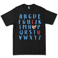 Black alphabet autism awareness Premium Tee - MaliasSmallBusiness