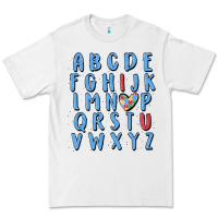 White alphabet autism awareness Premium Tee - MaliasSmallBusiness