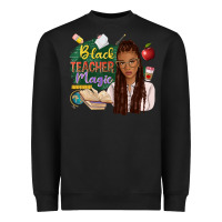Black black teacher magic with afro Heavyweight Sweatshirt - NancyCooperArtShop