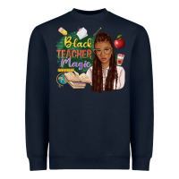 Black Teacher Magic With Afro Heavyweight Sweatshirt | Teevron
