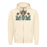 Sandshell Mom with Cow skull Mother's Day Zipper Hoodie - CowGirlArtShop