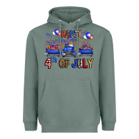 Sage Western Truck Hello Fourth Of July America Heavyweight Hoodie - FaDigitalArtStudio
