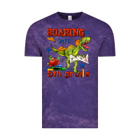 Cloud Purple roaring into 5th grade Vintage Tee - BundleAndBundleShop