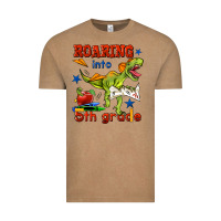 Vintage Coffee roaring into 5th grade Vintage Tee - BundleAndBundleShop