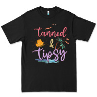Black tanned and tipsy Premium Tee - MaliasSmallBusiness