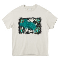 Cream gemstones background Heavy Core Tee - BarkalooDesign