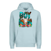 Blue Mist Boy Mom Flowers Cow Premium Hoodie - CowCowDesign