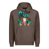 Coffee Boy Mom Flowers Cow Premium Hoodie - CowCowDesign