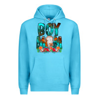 Ocean Blue Boy Mom Flowers Cow Premium Hoodie - CowCowDesign