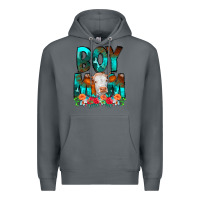 Rock Boy Mom Flowers Cow Premium Hoodie - CowCowDesign