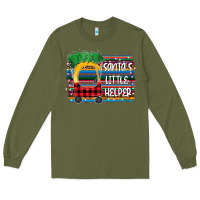 Army Green Santas Little helper Long Sleeve Tee - Bettercallsaul