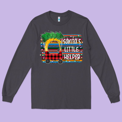 Santas Little Helper Long Sleeve Tee Designed By Bettercallsaul