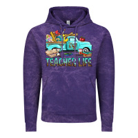 Cloud Purple Teacher Life With Truck Vintage Hoodie - BundleAndBundleShop