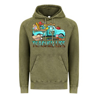 Vintage Olive Teacher Life With Truck Vintage Hoodie - BundleAndBundleShop