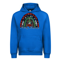 Cobalt Merry Christmas rainbow Urban Hoodie - CowhideDigitalArt