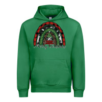 Emerald Merry Christmas rainbow Urban Hoodie - CowhideDigitalArt