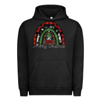 Pigment Black Merry Christmas rainbow Urban Hoodie - CowhideDigitalArt