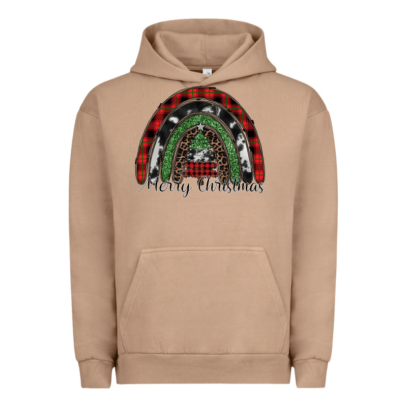 Merry Christmas Rainbow Urban Hoodie by CowhideDigitalArt | Teevron