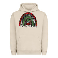 Pigment French Oak Merry Christmas rainbow Urban Hoodie - CowhideDigitalArt