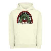 Pigment Pistachio Merry Christmas rainbow Urban Hoodie - CowhideDigitalArt
