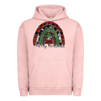 Pigment Salmon Merry Christmas rainbow Urban Hoodie - CowhideDigitalArt