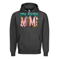 Charcoal Heather One hoppy Mimi Easter Day Zipper Hoodie - HowdyJamesFarm