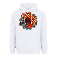 White American Flag sunflower 4th of july Heavyweight Hoodie - FaDigitalArtStudio