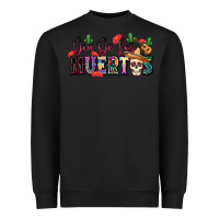 Black Dia De Los Muertos Heavyweight Sweatshirt - texasbilliewilder