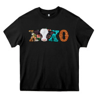 Black xoxo valentines day baby cow Heavy Core Tee - Jasminsmagicworld